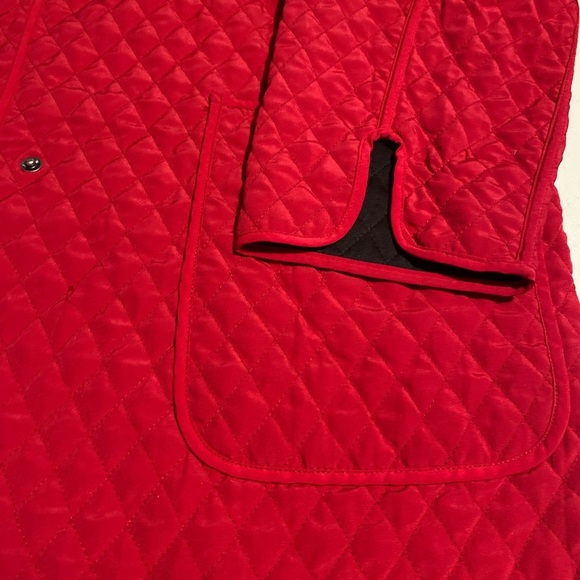 Jones New York Red Quilted Varsity Jacket - Picture 2 of 11